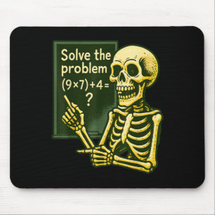 67 Halloween Math Funny Six Seven Meme Brainrot Sk Mouse Pad
