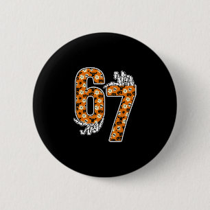 67 Halloween Meme 6 7 Numbers Six Seven Funny Kids 2 Inch Round Button