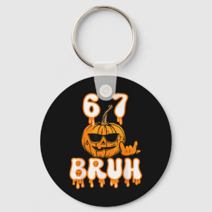 67 Halloween Meme Brainrot Costume Kids 6-7 Six Se Keychain