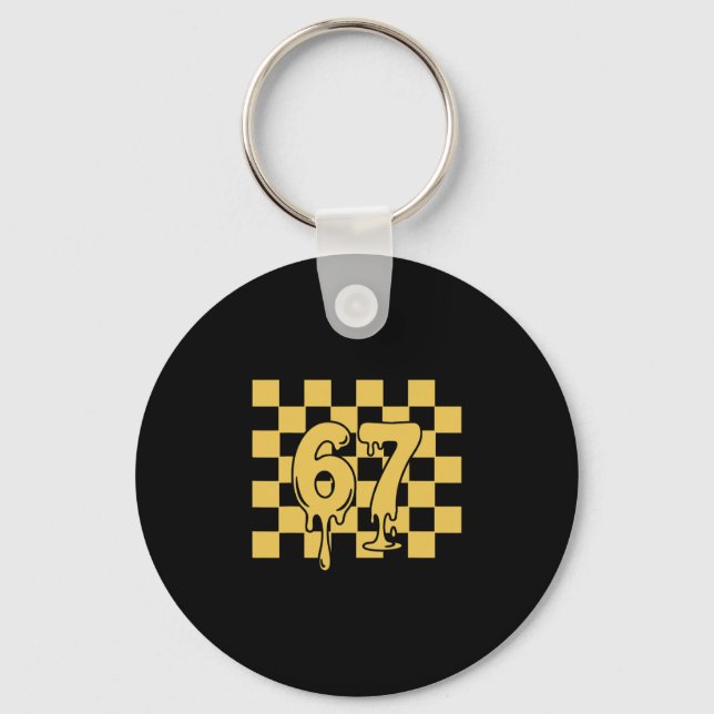67 Halloween Meme  Keychain (Front)