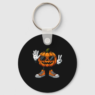 67 Halloween Pumpkin Funny Brainrot Meme Kids Six Keychain