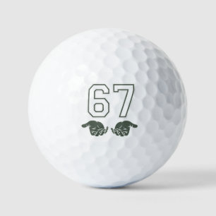 67 Hand Funny Six Seven Meme Generation Alpha  Golf Balls