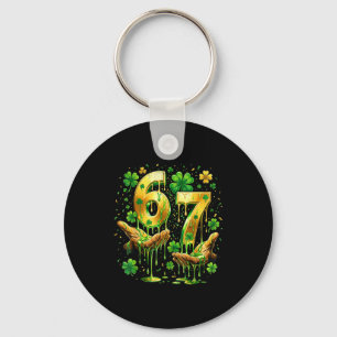 67 hands six seven 6 7 gold drip dripping 67 st67  keychain
