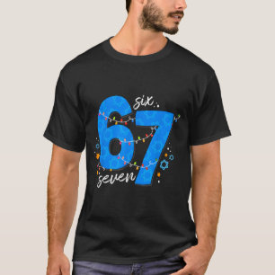 67 Hanukkah Jewish Holiday Menorah Six Seven Meme T-Shirt