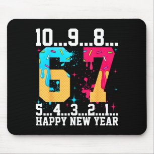 67 Happy New Year Six Seven Funny Countdown 2026 Mouse Pad