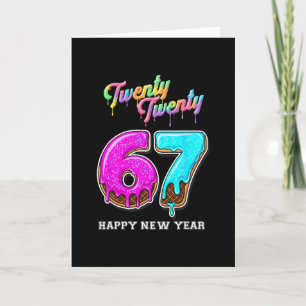 67 Happy New Year's Eve Six Seven Funny 2026 Brain Card