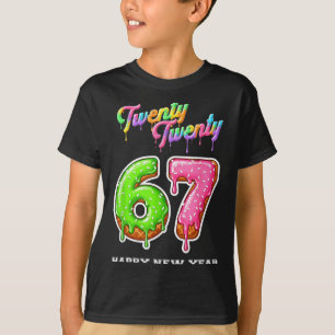 67 Happy New Year's Eve Six Seven Funny 2026 Brain T-Shirt