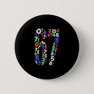 67 Hidden Meme Trending Gen Z Alpha Six Seven 6 7  2 Inch Round Button