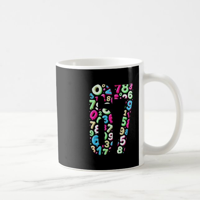 67 Hidden Meme Trending Gen Z Alpha Six Seven 6 7  Coffee Mug (Right)