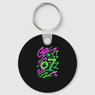 67 Hidden Meme Trending Gen Z Alpha Six Seven 6 7 Keychain