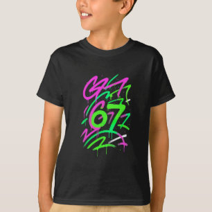 67 Hidden Meme Trending Gen Z Alpha Six Seven 6 7  T-Shirt