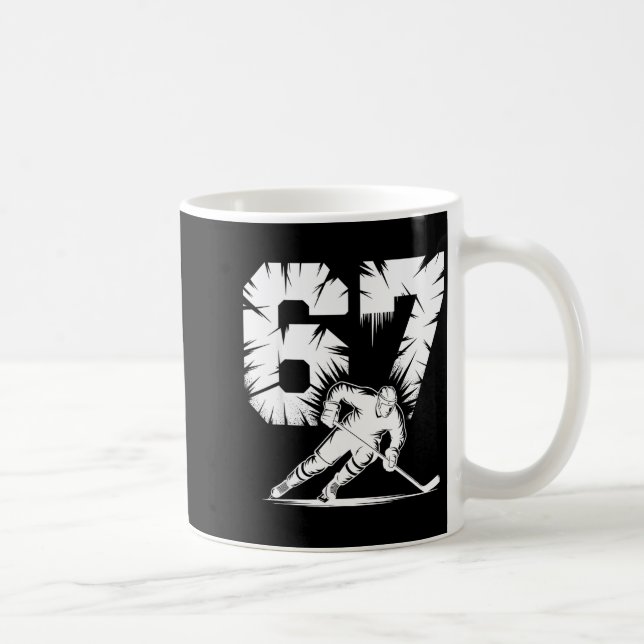 67 Hockey Cool Six Seven Gen Alpha Slang Winter St Coffee Mug (Right)