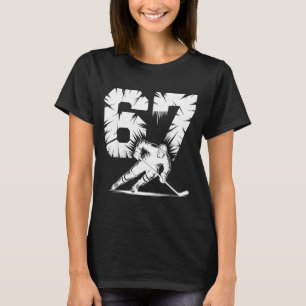 67 Hockey Cool Six Seven Gen Alpha Slang Winter St T-Shirt