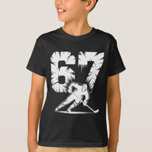 67 Hockey Cool Six Seven Gen Alpha Slang Winter St T-Shirt