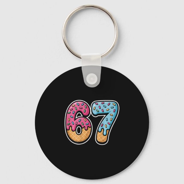 67 Ice Cream Drip (ck Only)  Keychain (Front)