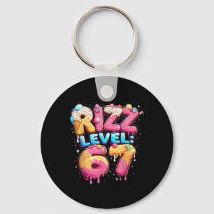 67 Ice Cream Drip Cool Meme Six Seven Gen Alpha Sl Keychain