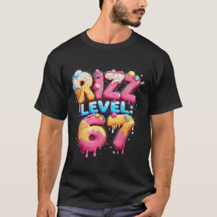 67 Ice Cream Drip Cool Meme Six Seven Gen Alpha Sl T-Shirt