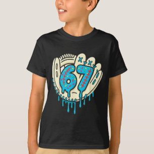 67 Ice Cream Drip Funny Six Seven Baseball  T-Shirt