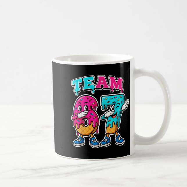 67 Ice Cream Drip Gen Alpha Slang Six Seven Meme 6 Coffee Mug (Right)