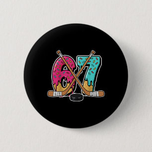 67 Ice Cream Drip Hockey Gen Alpha Slang Six Seven 2 Inch Round Button