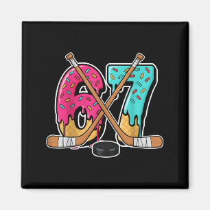 67 Ice Cream Drip Hockey Gen Alpha Slang Six Seven Magnet