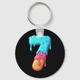 67 Ice Cream Drip Meme Funny 6 7 Halloween Costume Keychain