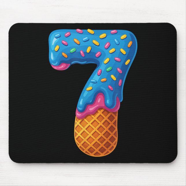 67 Ice Cream Drip Meme Funny Six Seven Gen-alpha C Mouse Pad (Front)