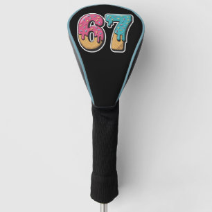67 Ice Cream Drip Meme Funny Six Seven Gen Alpha  Golf Head Cover