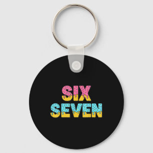 67 Ice Cream Drip Meme Funny Six Seven Gen Alpha S Keychain