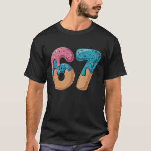 67 Ice Cream Drip Meme Funny Six Seven Gen Alpha T-Shirt