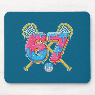 67 Ice Cream Drip Meme Gen Alpha Slang Lacrosse Sr Mouse Pad