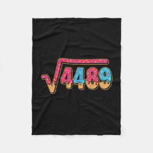 67 Ice Cream Drip Meme Math Teacher School Square  Fleece Blanket