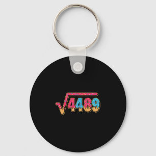 67 Ice Cream Drip Meme Math Teacher School Square  Keychain