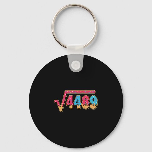 67 Ice Cream Drip Meme Math Teacher School Square  Keychain (Front)