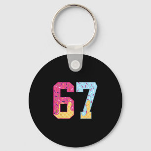 67 Ice Cream Drip Meme Six Seven Gen Alpha Slang 1 Keychain