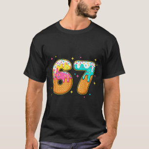 67 Ice Cream Drip Meme Six Seven Gen Alpha Slang  T-Shirt