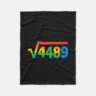 67 Ice Cream Drip Meme Square Root 4489 Fleece Blanket