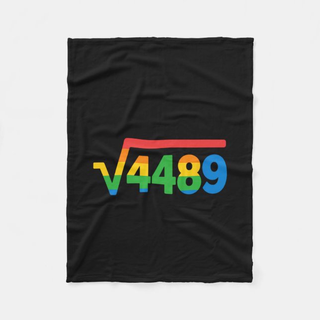 67 Ice Cream Drip Meme Square Root 4489  Fleece Blanket (Front)