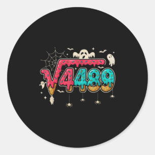 67 Ice Cream Drip Meme Square Root 4489 Slang Math Classic Round Sticker