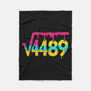 67 Ice Cream Drip Meme Square Root 4489 Slang Math Fleece Blanket