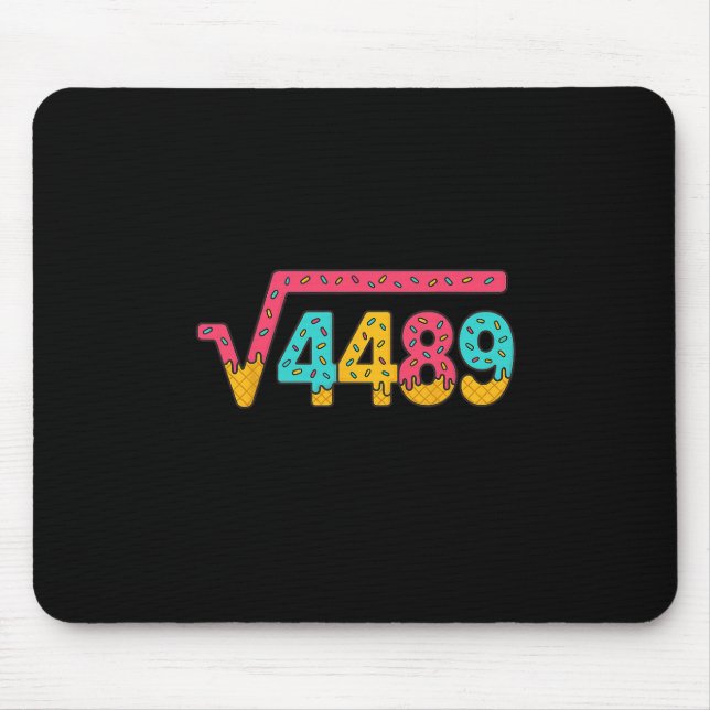 67 Ice Cream Drip Meme Square Root 4489 Slang Math Mouse Pad (Front)