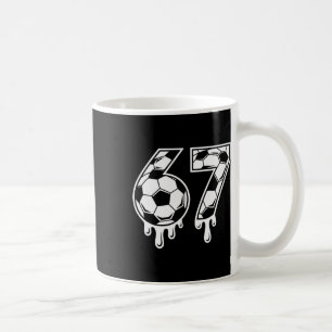 67 Ice Cream Drip Soccer Gen Alpha Six Seven Meme  Coffee Mug