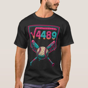 67 Ice Cream Drip Square Root 4489 Slang Math Teac T-Shirt