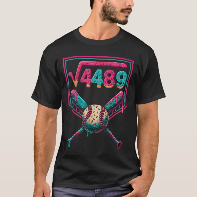 67 Ice Cream Drip Square Root 4489 Slang Math Teac T-Shirt (Front)