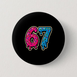 67 Ice Cream Meme Six Seven 2 Inch Round Button