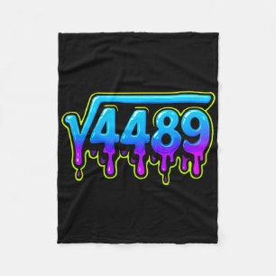 67 Ice Meme Square Root 4489 Slang Math Teacher Fleece Blanket