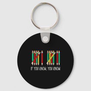 67 If You Know You Know Tally Marks Pencils Six Se Keychain