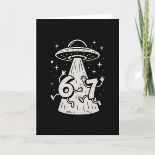 67 Internet Meme Ufo Six Seven Viral Trend Gen Alp Card