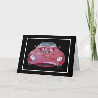 '67 Jaguar Convertible #921b Card