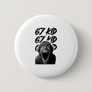 67 Kid 67 Meme Six Seven 6-7 Funny Internet Joke V 2 Inch Round Button